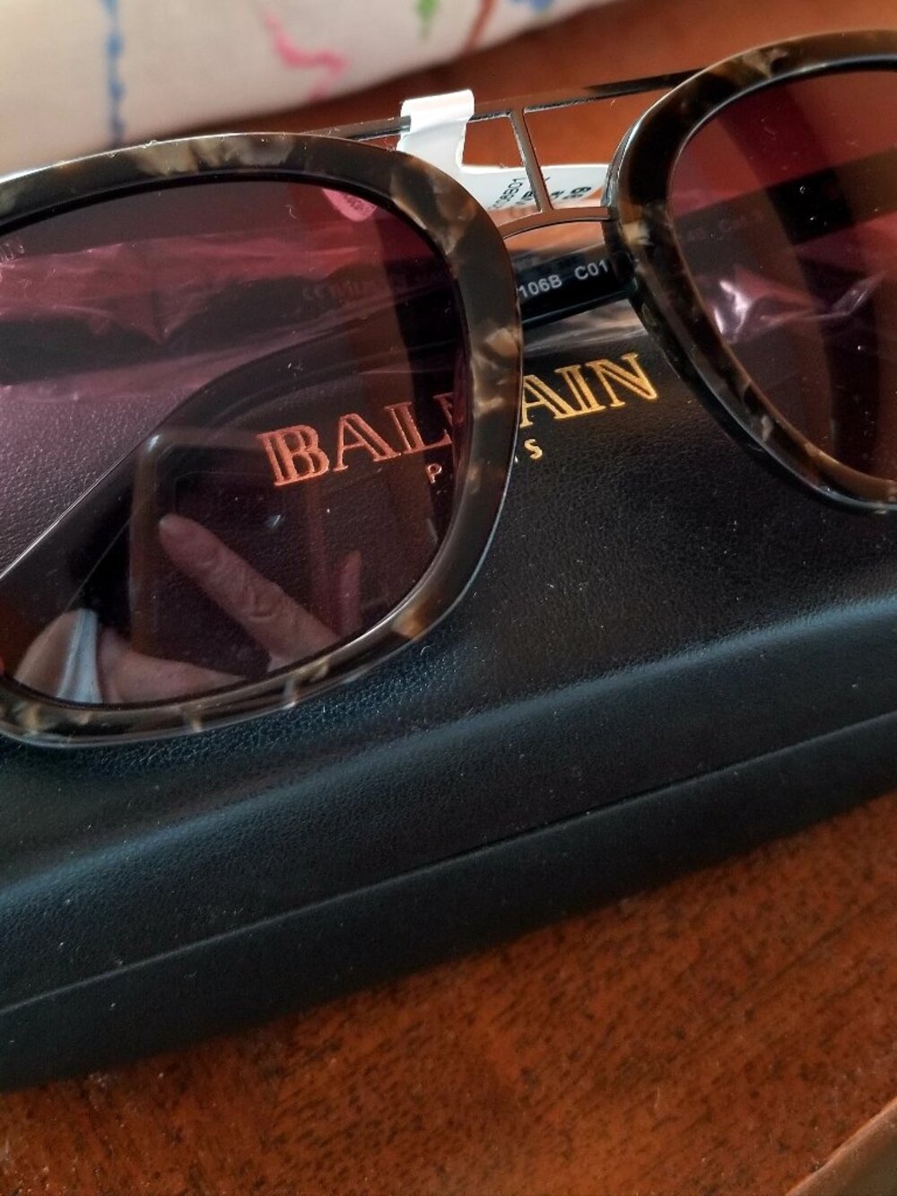 Authentic Brand New w Tags Balmain Tortoise Shell Design Sunglasses Made France